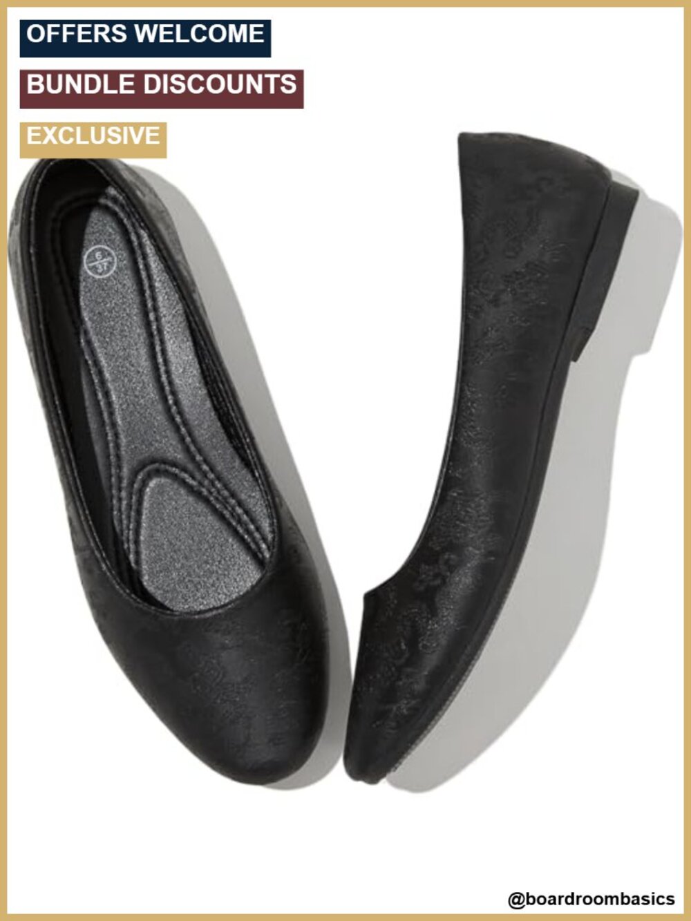 Women's Ballet Flats Loafers PU Leather Slip On Round Toe Block Heel Memory